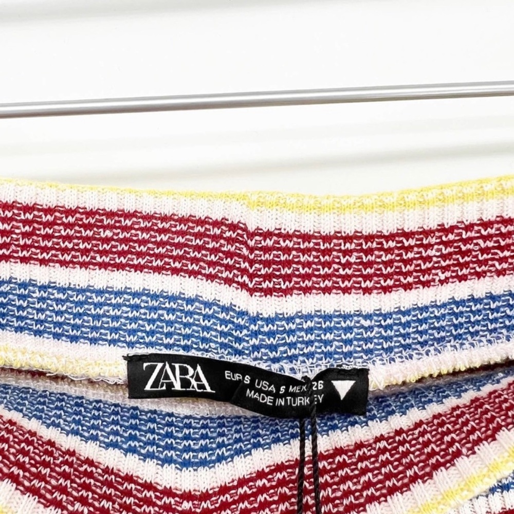 Zara Ribbed Flare Pull On Pants - Picture 6 of 6